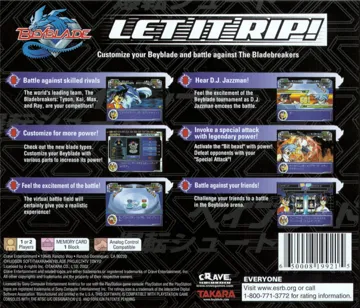 Beyblade (US) box cover back